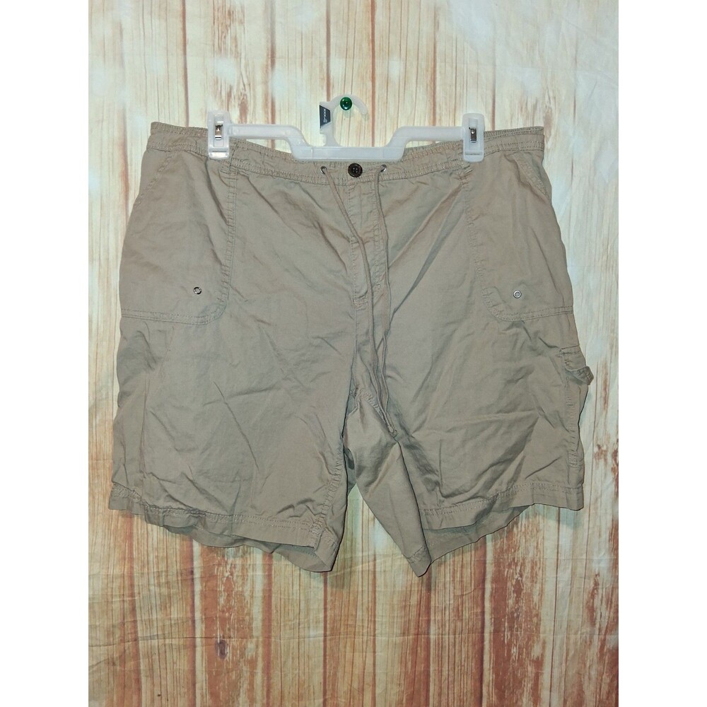 Studio II Khaki Bermuda Shorts Sz 22W
